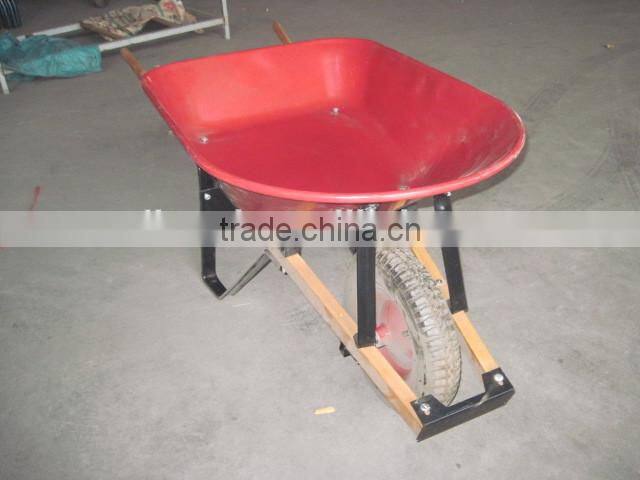 heavy duty wood handle wheelbarrow