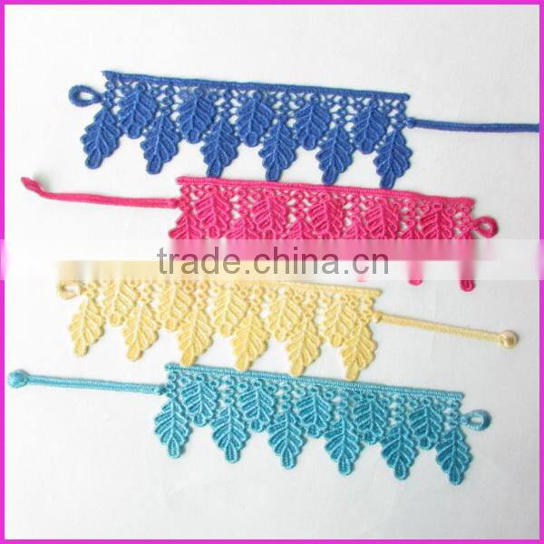 FL0934 Fashion Pirate Skull Lace friendship Bracelet