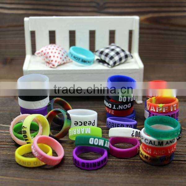 Stylish vapor bands silicone bands protect tank vape glam 22mm silicone rings vapor bands