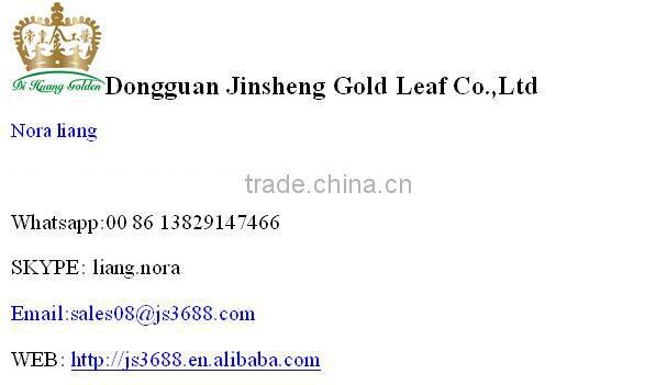 fake gold leaf and imitation gold leaf for furniture and craft gilding