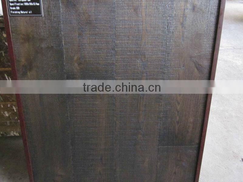 black oiled irregular sawn mark medium brushed oak flooring