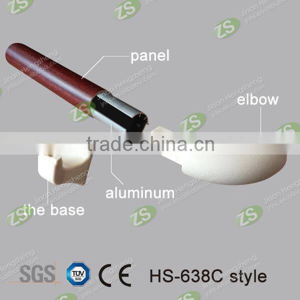 38 Millimeter Stylish aluminum granite handrail baluster With Vinyl Resin Cover For Hospital Corridor