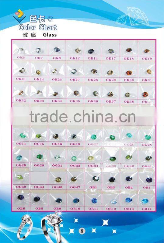 2014 Hot Sale beautiful Four leaf Flower Shape Cut blue glass bead Gemstones