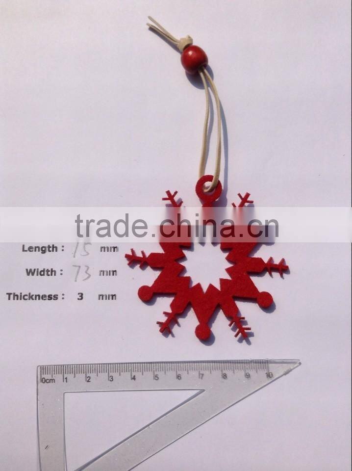 3mm thickness felt indoor christmas tree decoration-star