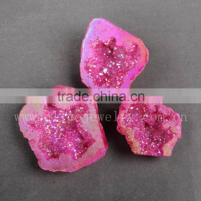 Wholesale pink aura quartz healing stones and crystals geode, spirit quartz, hybrid crystal geode for healing