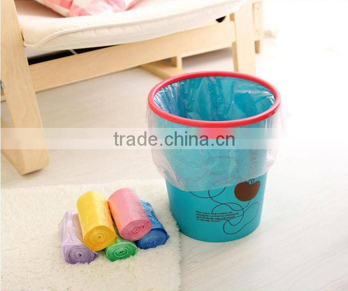 HDPE/LDPE/LLDPE colorful C-fold on roll garage bags