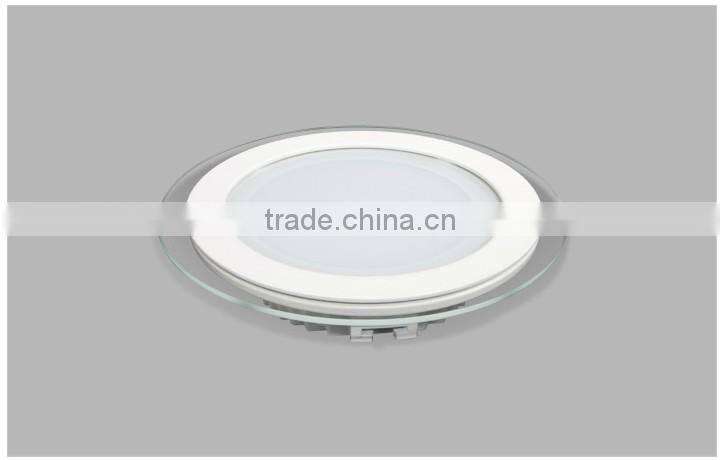 Round Glass LED Panel Light 6w 12w 18w SMD5730 LED Round Kitchen Lamp LED Ceiling Light