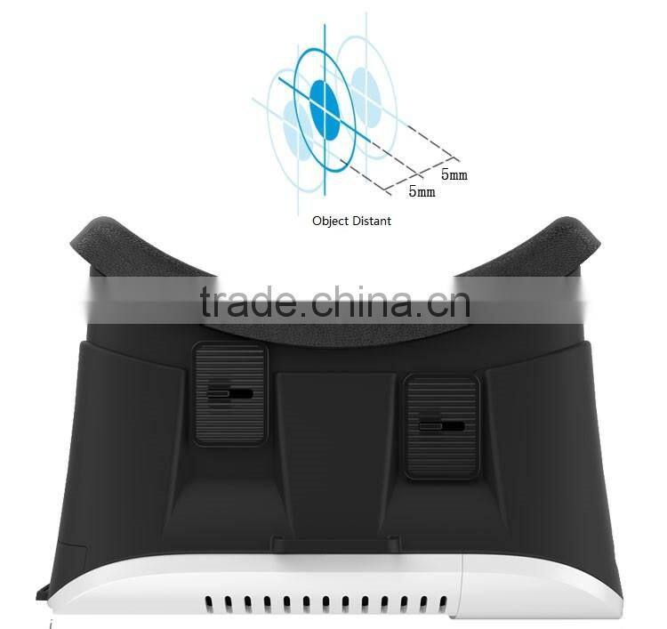 2016 Virtual Reality Glasses VR Box Fit 3.5 to 6.0 inch mobile phone 3 d Glasses Print Logo vr Headset