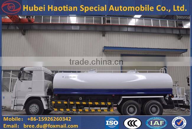 6X4 Dongfeng LHD Water Tank Vehicle Tank 280 hp for road cleaning/water transporting/city construction