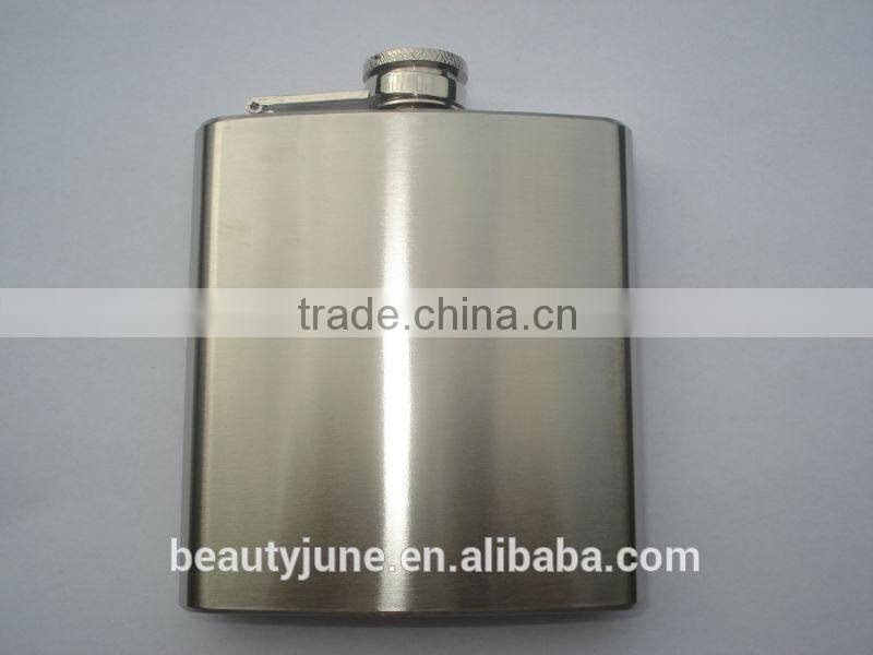 6oz hip flask 201 or 304 usa hot sale stainless steel hip flask wholesale wine bottles hip flasks 2015