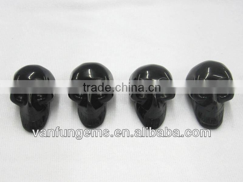 Black Obsidian Crystal Carving Skull