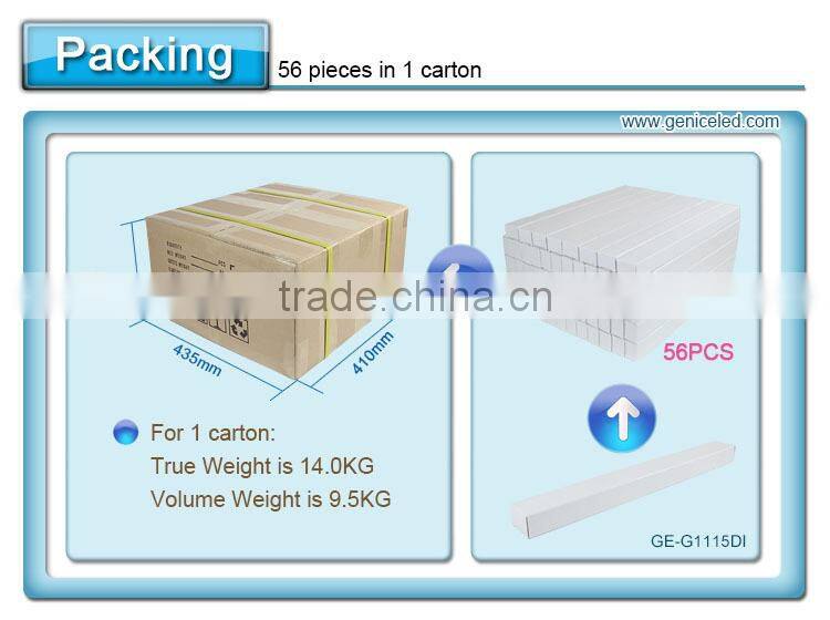 15w 2g11 Base 4pins Plug-in Pl Led Tube