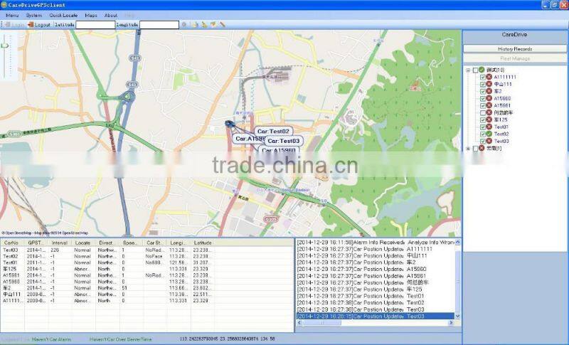 CareDrive GPS tracker fleet management system MRVL