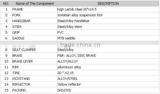 Cheap mountain bike/cycle/downhill full suspension child bikes