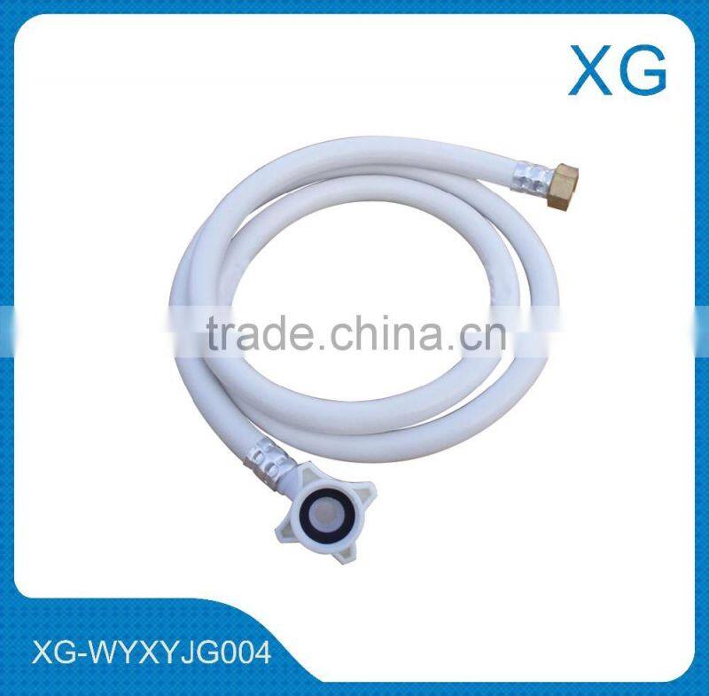 2m pvc flexible inlet hose for washing machine/High pressure flexible inlet outlet hose/dishwasher drain hose
