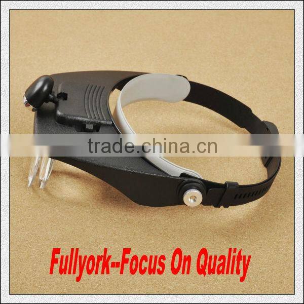 Light Head Magnifying Glass Hands Free Head Magnifier Lens With Adjustable Light