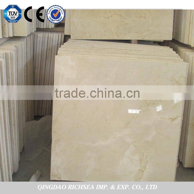 Hot sale cream marfil marble flooring tiles