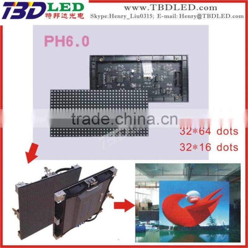 LED dot matrix module/High Brightness full color LED unit board/High quality LED module/P6.0 full color unit board-SMD