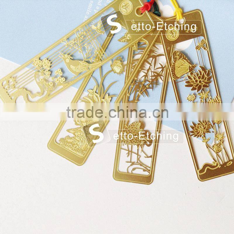 OEM etching metal bookmark hook for sale