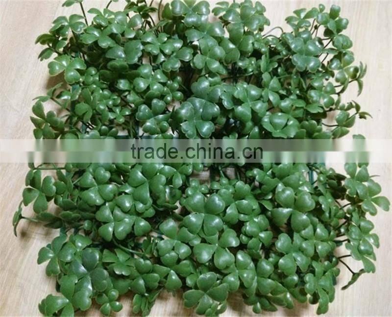 interlocking tiles artificial green grass panel for fence wall