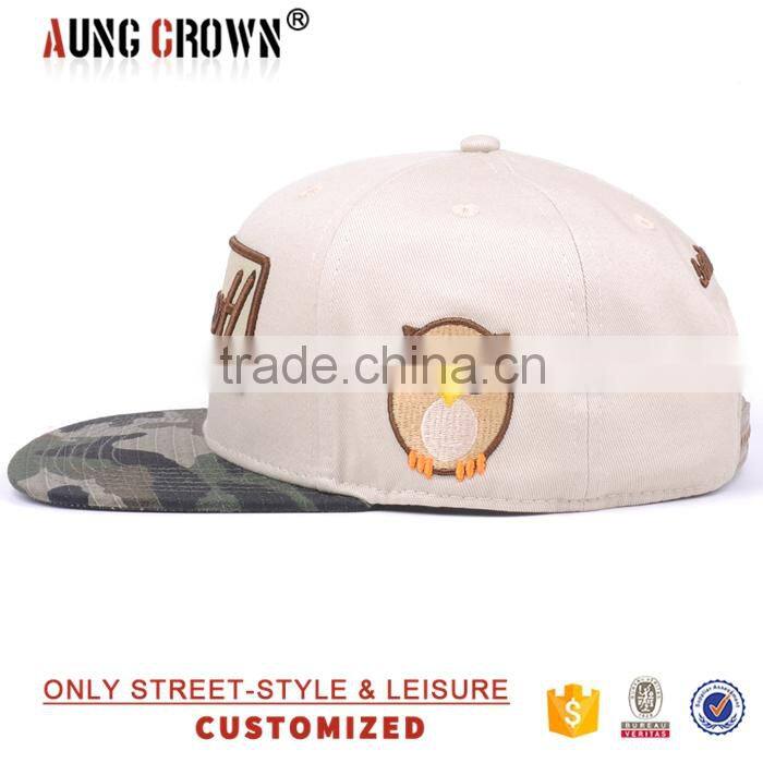 3d design custom acrylic letter snapback hat