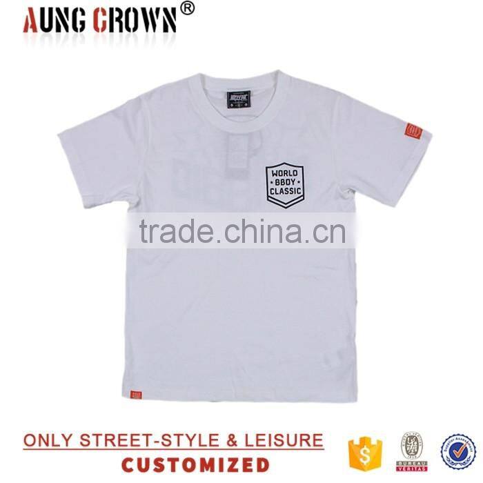 Hot Sale Fashion Promotion Men White T Shirt With Your Own Logo Made in China Oem