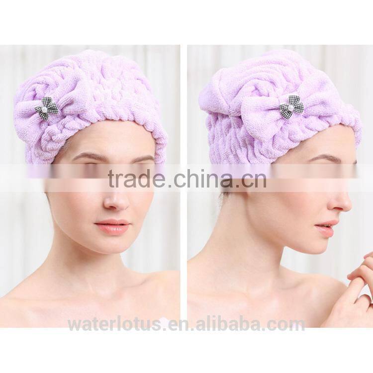 china manufacturer wholesale microfiber bathrobe and hair-drying cap set