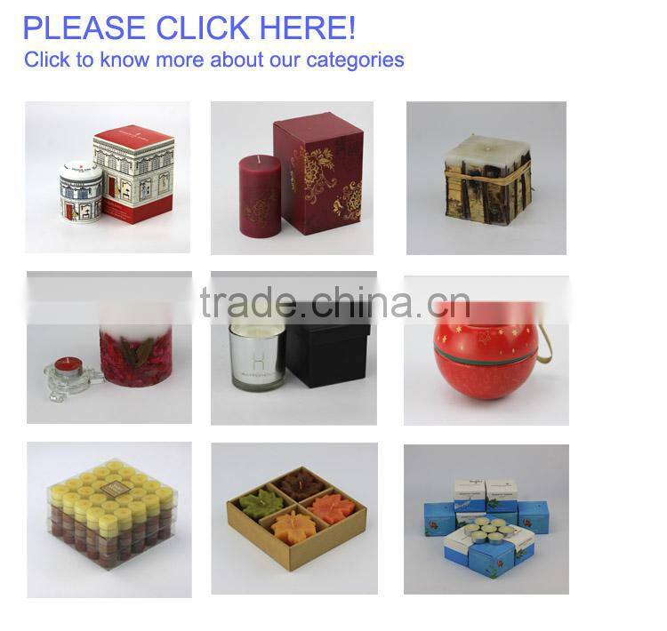 Scented Soy Candles in Crystal Container with Lid