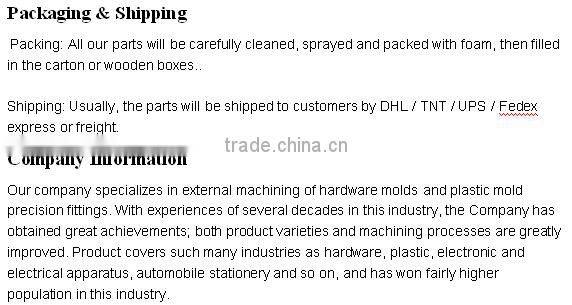 Dongguan China factory carbide punches die punch and die punch tools