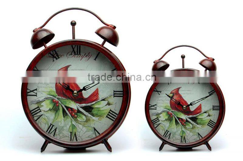 Decorative vintage desktop antique clock