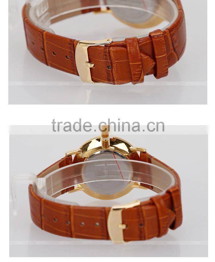 Newest Luxury Automatic Leather Strap Men Wrist Watch Gift