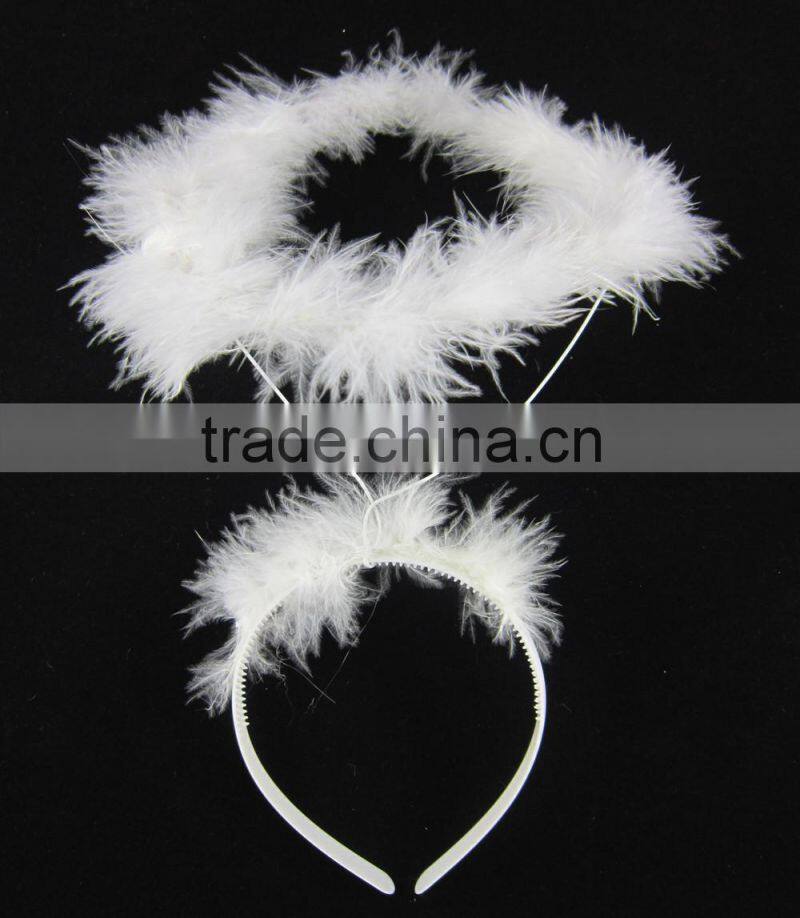 Feather angel halo headband