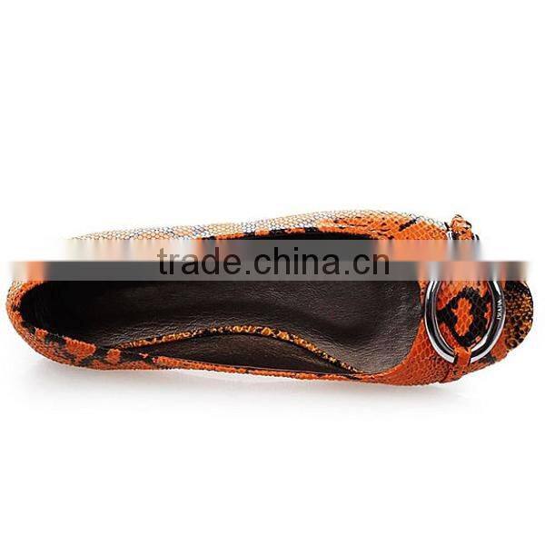 Black suede Leather Wholesale woman flat shoes 2015