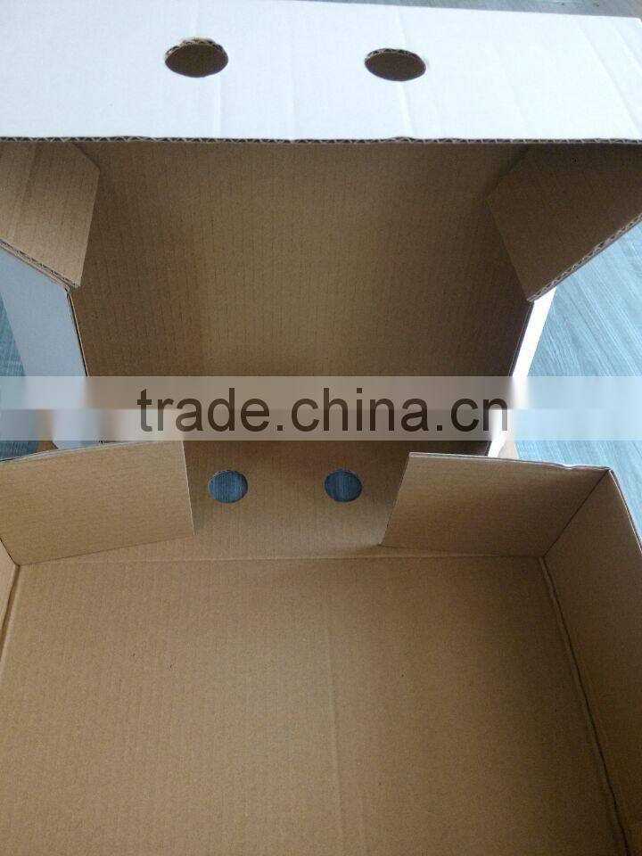High quality corrugated Kraft box for packing meat box