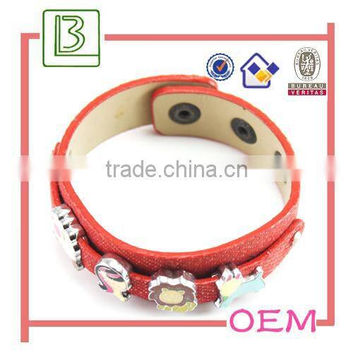 multi color wrap around leather bracelet