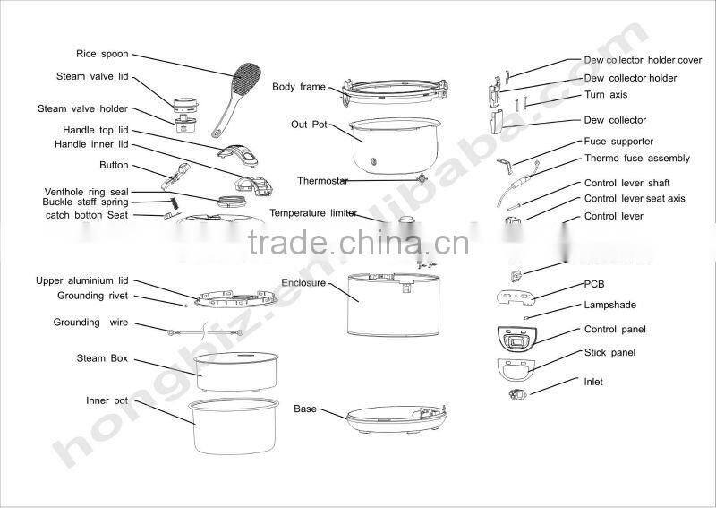 Electric chinese rice cooker