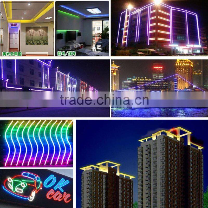 Sunbit SMD3528 IP68 low voltage outdoor rope lighting led neon flex for decorations
