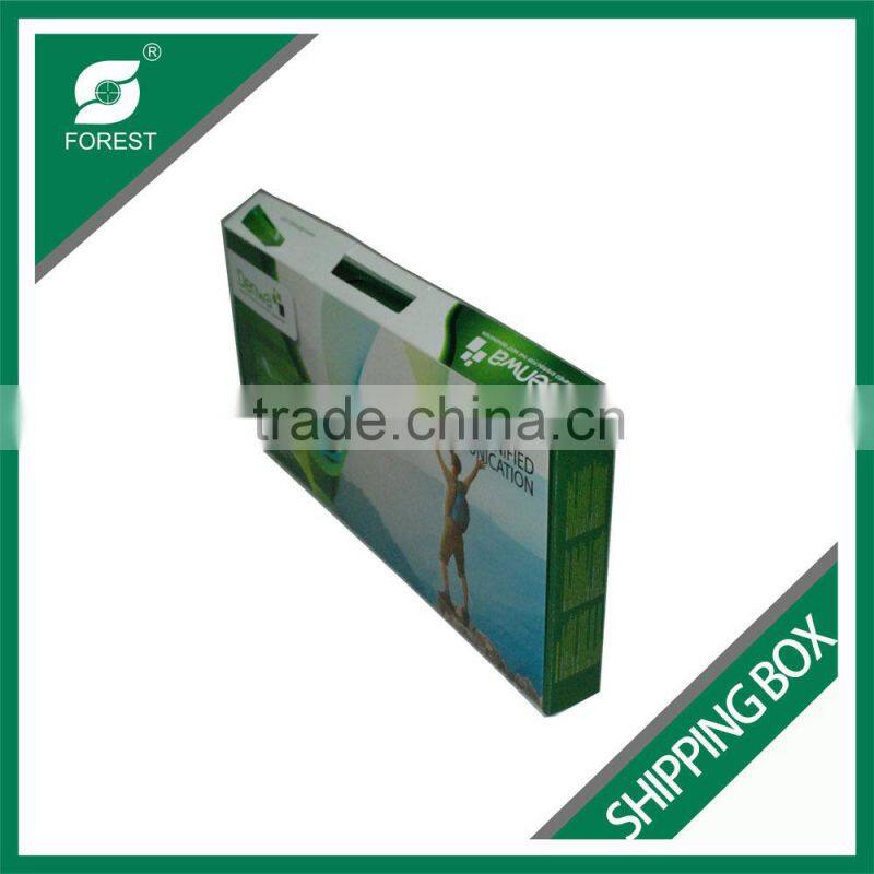 CUSTOMIZED MADE SHIPPING BOX WITH HANDLE FOR ELECTRNICS CORRUGATED BOX FOR COMPUTER PARTS