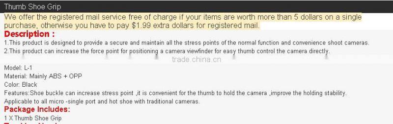 Universal Hot Shoe Finger Handle Grip Thumb Shoe Grip For DSLR for Canon for Nikon for Sony