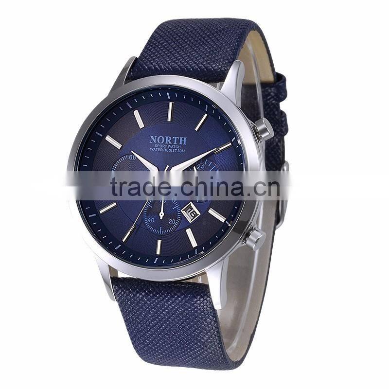 NEW!2016 Curren fashion quartz-watches leather sports military watches for men