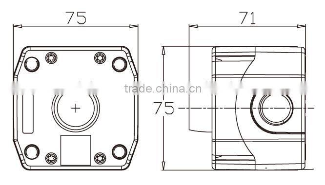 IP65 Waterproof 1 Hole Push Button Switch Control Station Box