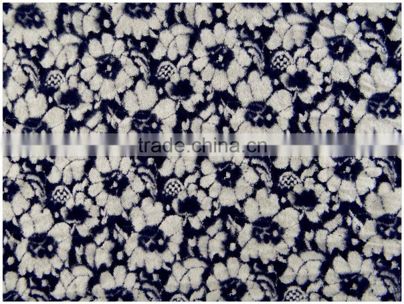 ballistic pant fleece peached fabric pain flowers different color manufactur mading cotton lace fabrics