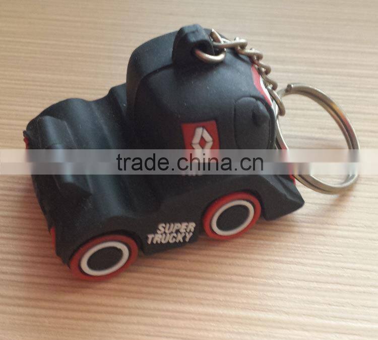 wholesale top selling 3D soft pvc car keychain