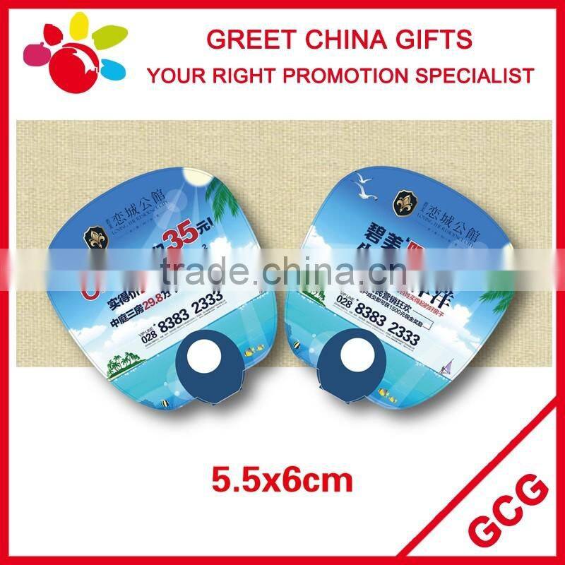 Cheap Promotional Custom Chinese Plastic Hand Fan Business Advertising Gifts for Summer