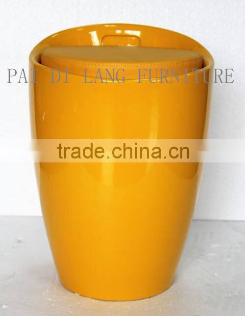 Colourful ABS surface and fabric cover stools ottomans