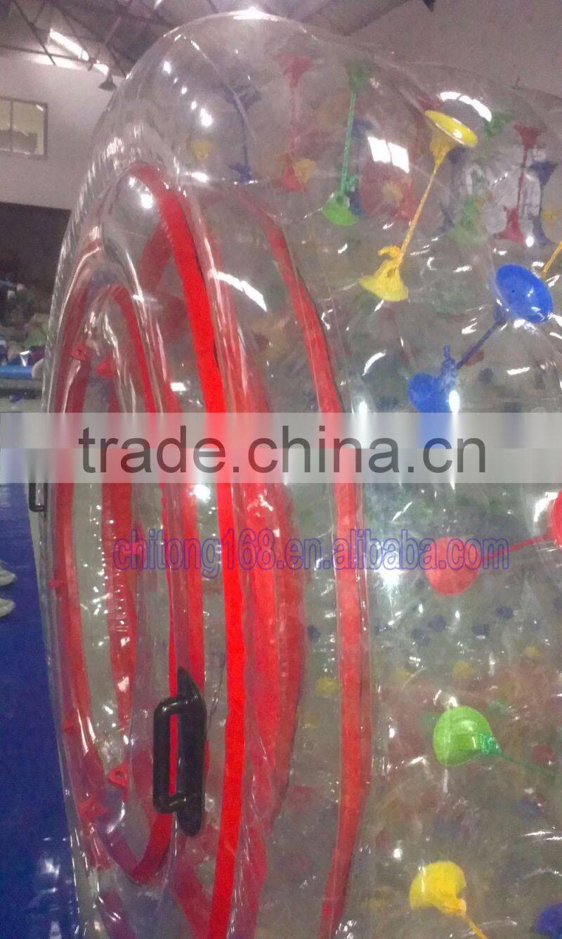 thumbs up transparent water bouncy roller