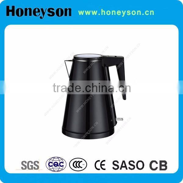 white or black melamine electric tea kettle (stainless steel inside) with tray set