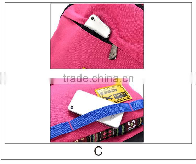 2014 multiple color bright colored backpacks, hiking outdoor laptop backpack in Guangzhou