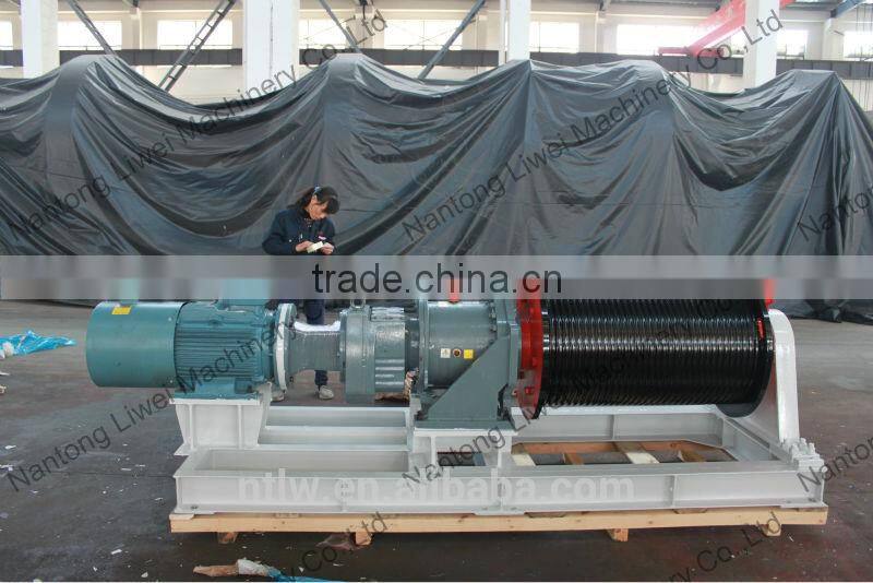 100KN speed-regulation electric winch