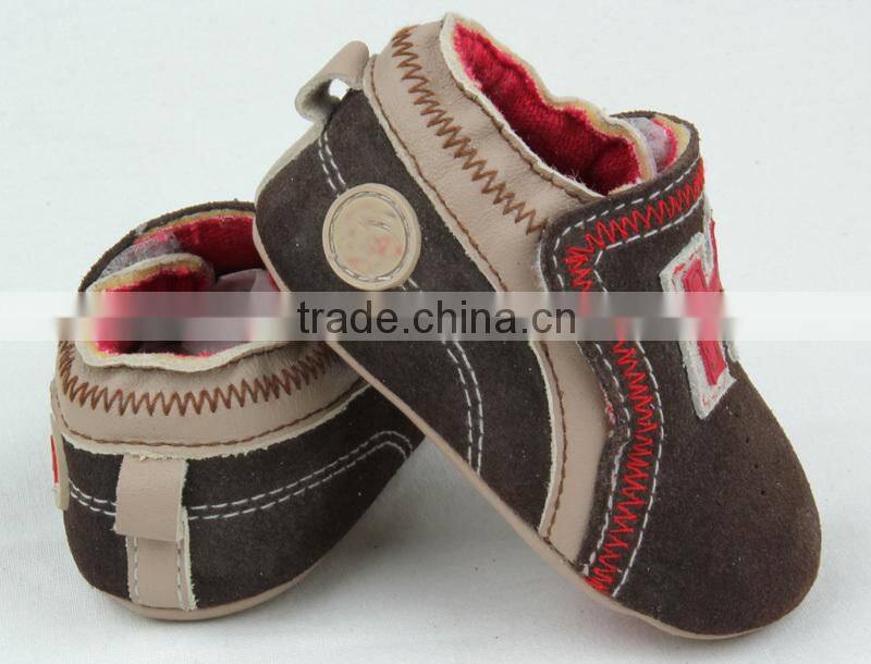 Yellow soft sole leather baby shoes 0 3 months